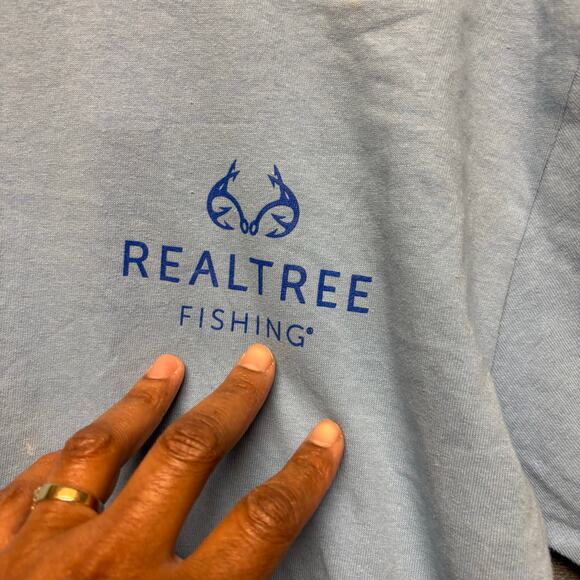 Real Tree Double Sided Elk Graphic Print Outdoors Adventure Mens Medium Hunting - Picture 5 of 13